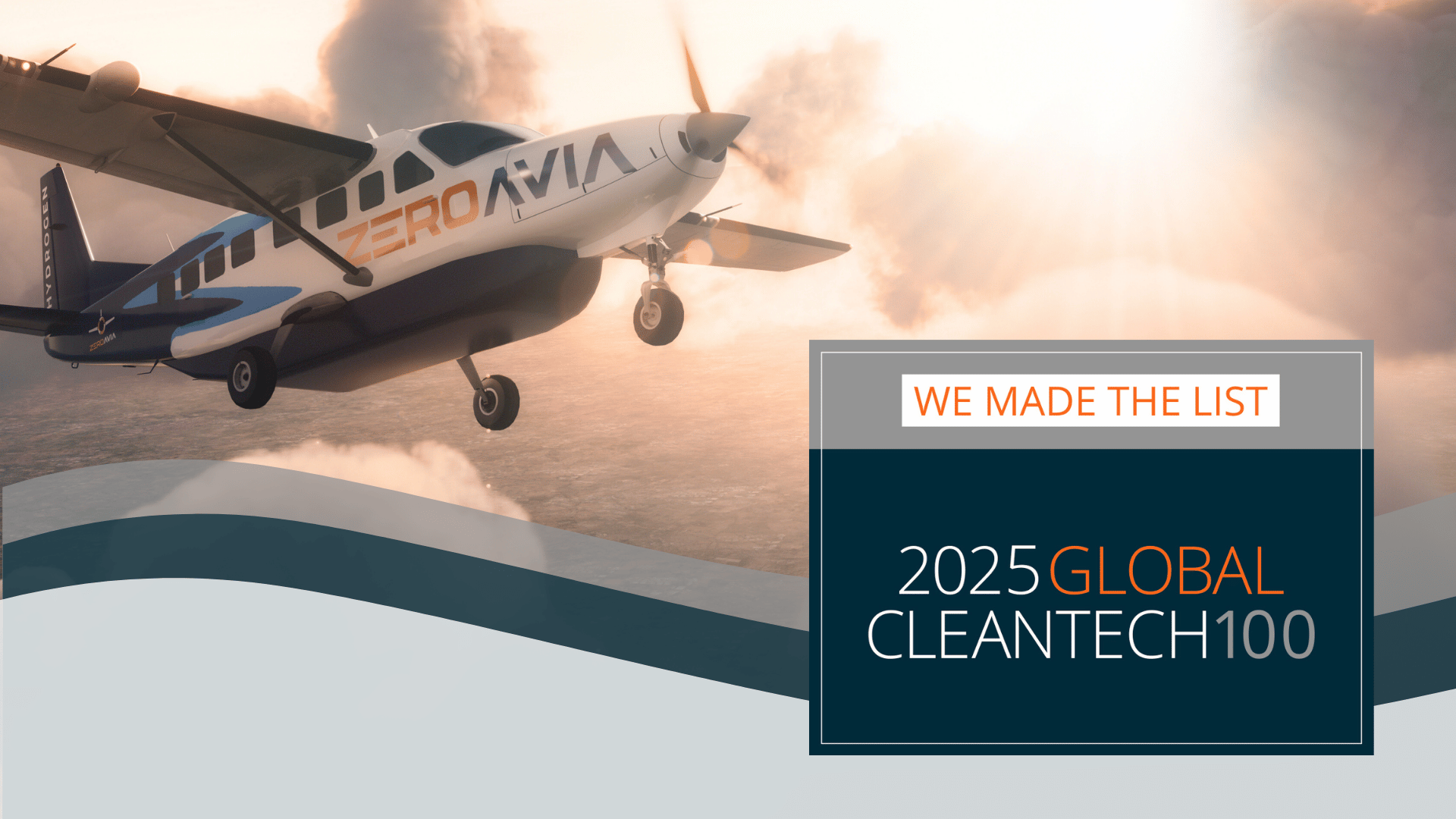 ZeroAvia Named on 2025 Global Cleantech 100 List